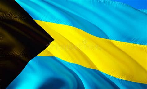 Flag Of Bahamas 3D Waving Flag Design The National Symbol Of Bahamas