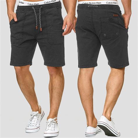 Indicode Chino Shorts Bermuda Kurze Hose Mit Kordeln Stretch Farben S