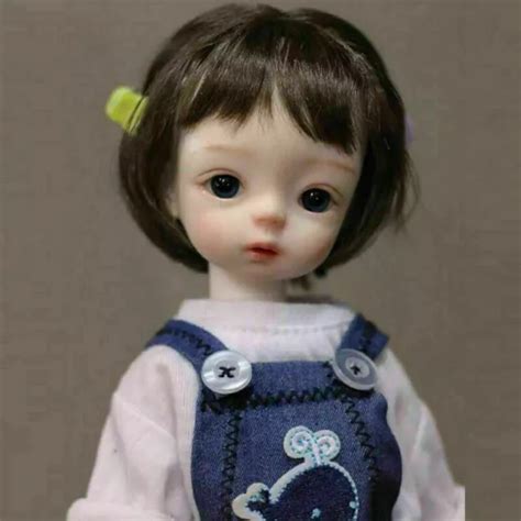 CUTE 1 6 BJD Doll Cute Girl Boy Nude Bare Ball Jointed Body Eyes Face Makeup Toy 71 86