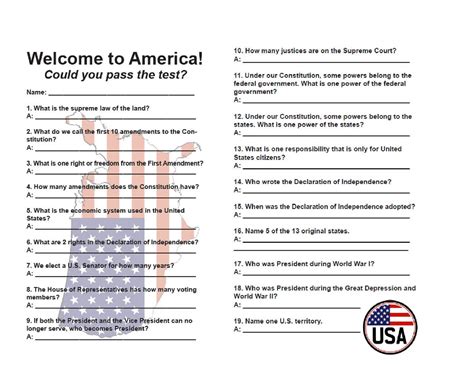 Citizenship Exam Questions And Answers 100 Citizenship Quest