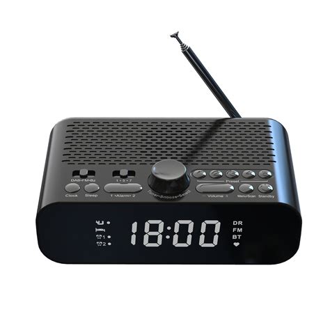 Dab A5 Led Display Bedside Dab Fm Clock Radio With Bluetooth Speaker Au Version Black