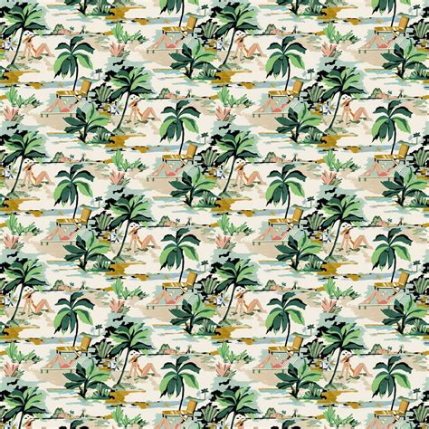 Bikini Lagon Fabric Honolulu Indoor Outdoor Camengo