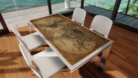 World Map Coffee Table For Sale Only 4 Left At 65