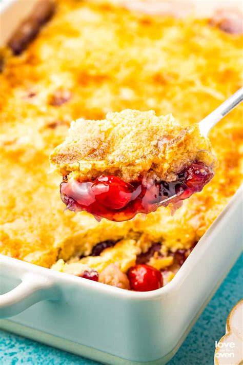 Cherry Pineapple Dump Cake • Love From The Oven