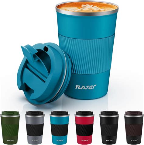 Tlater Travel Mug Insulated Coffee Cup With Leakproof Lids Reusable