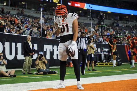 Bengals Jermaine Burton With A Police Car Flashing Lights In The