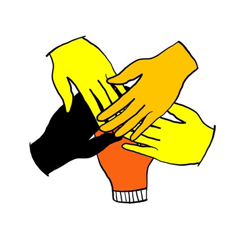 doodle mãos de diversos grupos de pessoas reunindo. conceito de