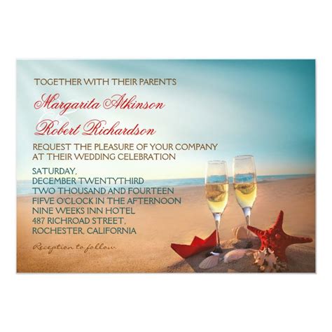 Sunset Beach Romantic Wedding Invitations Zazzle