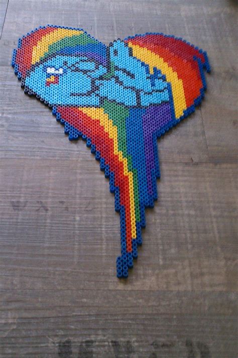 Mlp Rainbow Dash Perle Hama By Vanreignard On Deviantart Rainbow