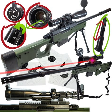 Karabin Snajperski Na Kulki Awp Z Lunet Laser Allegro Pl