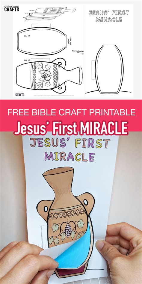 Jesus turns water to wine miracle craft for kids – Artofit