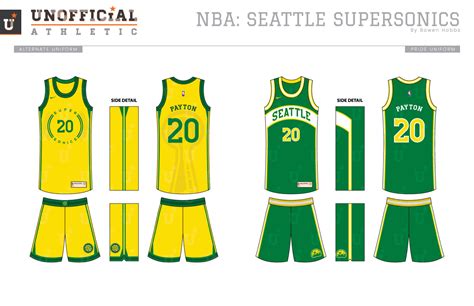 Unofficial Athletic Seattle Supersonics Rebrand