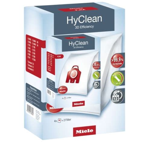 Genuine Miele Red Fjm Hyclean D Efficiency Vacuum Cleaner