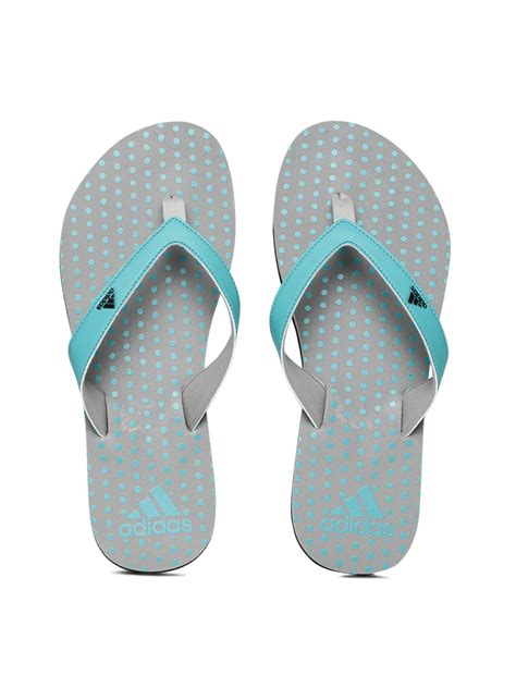 Buy Adidas Women Blue And Grey Adi Klomp Printed Flip Flops Flip Flops