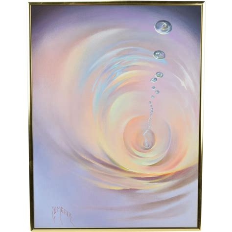 Swirling Whirlpool Of Water W Bubbles Abstract Oil Painting By Lumgair