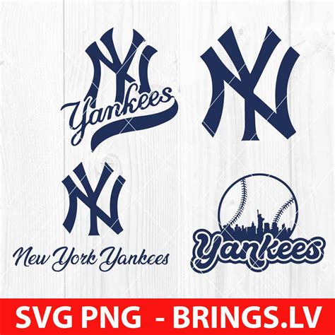 Yankees Svg Bundle New York Yankees Logo Svg Mlb Svg Baseball Svg