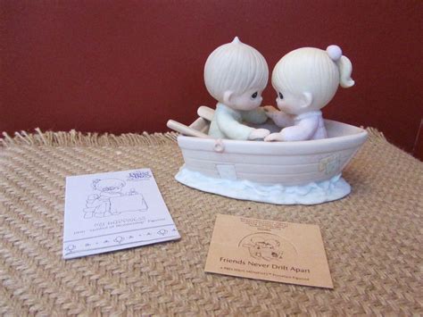 Vintage Precious Moments Friends Never Drift Apart 100250 Etsy