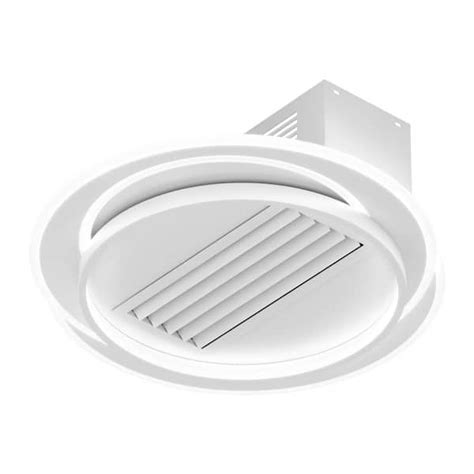 CIPACHO 22 In Indoor White Bladeless Ceiling Fan With LED Lightand