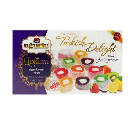 Lokum Tureckie Galaretki Owocowe Mix Turkish Delight G Ugurlu