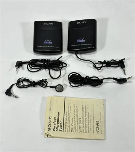 Sistema De Micr Fono Inal Mbrico Para Videoc Mara Sony Wcs Para