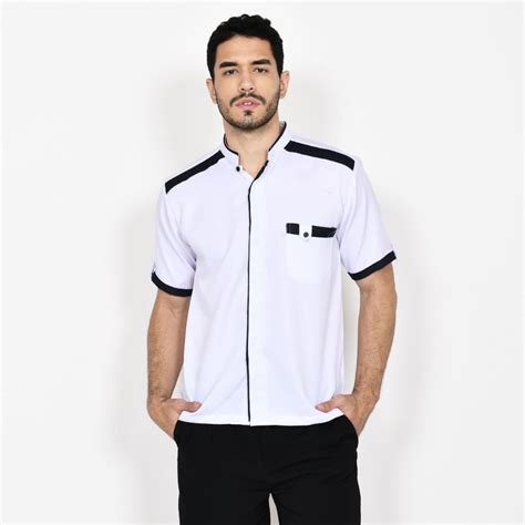 Jual Baju Koko Pria Kurta Lengan Pendek Original Toyobo Premium