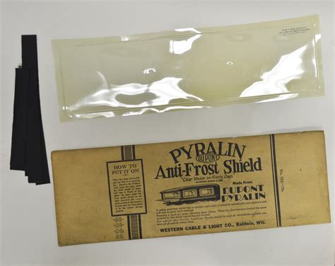 Pyralin Anti-Frost Shield - Hagley Museum & Library