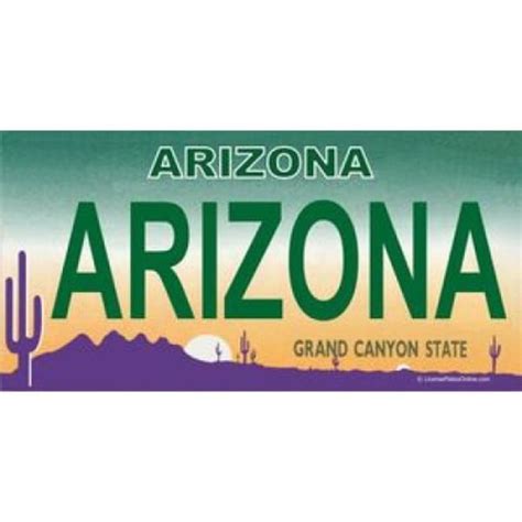 Arizona "Arizona" Photo License Plate Free Personalization on this ...