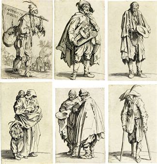 Jacques Callot Les Gueux Etchings Poverty Rags Clothing Reduced To