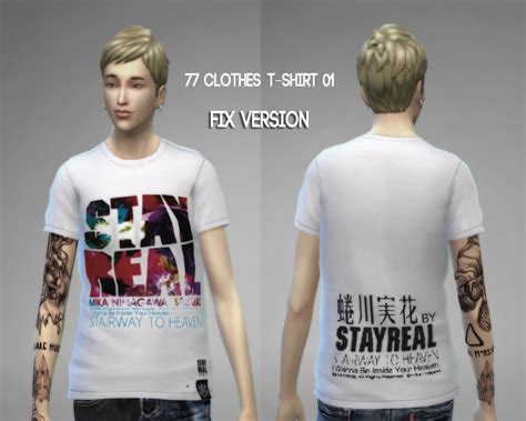 77clothes T Shirt01fix The 77 Sims