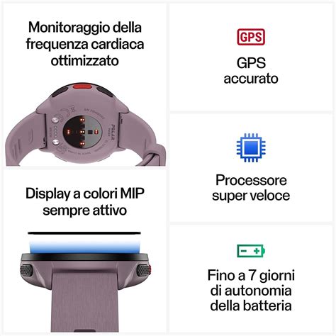 Polar Pacer Orologio Gps Purple Dusk Acquisti Online Su Ebay