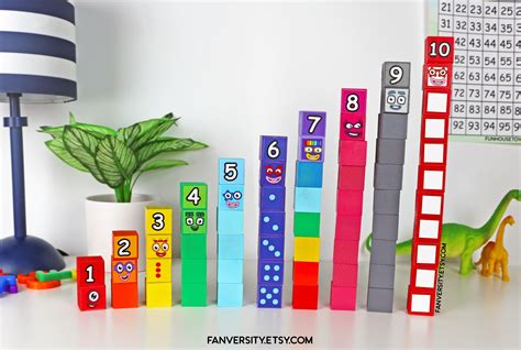 Numberblocks 0 10 Blocks Stackable Wooden Blocks Etsy Canada