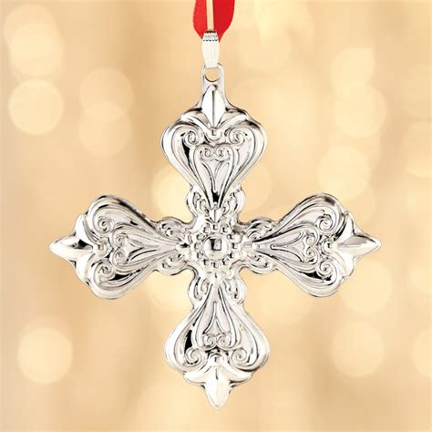 Reed And Barton 2019 Annual Sterling Silver Christmas Cross Ornament 49th Edition Ross Simons