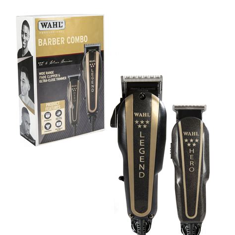 Combo Profesional Wahl Barber Peluquera Legend Patilla Hero