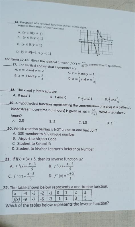 General Mathematics First Quarter Examinationgrade Help Please