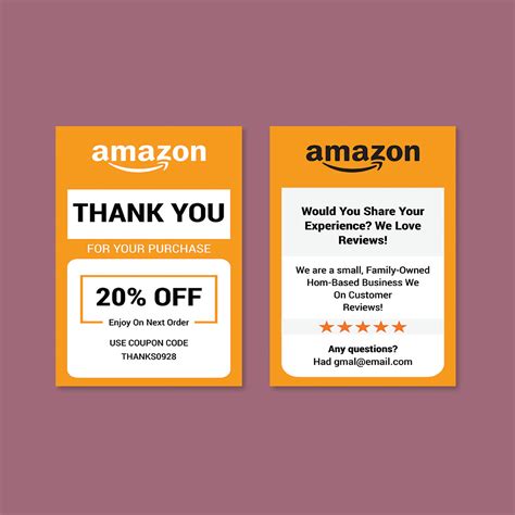 Amazon Thank You Card :: Behance