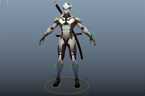 Overwatch Genji Maya Rig D Model Rigged Cgtrader