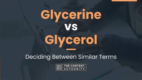 Glycerine vs Glycerol: Deciding Between Similar Terms