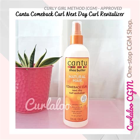 Curlaloo Cgm Shop Cantu Shea Butter Comeback Curl Next Day Curl