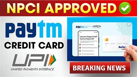 NPCI Approved Paytm Credit Card Upi Indhinditech Paytm Credit Card