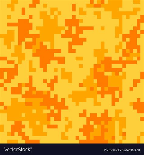 Orange Camouflage Pattern Royalty Free Vector Image