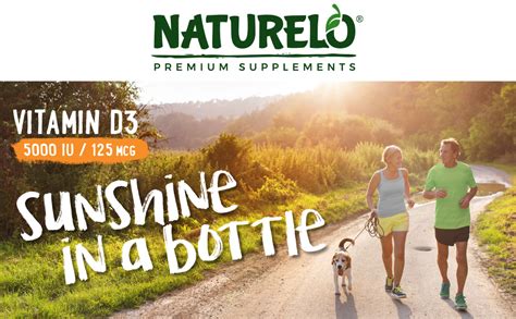 Naturelo Vitamin D 5000 Iu Plant Based From Lichen Natural D3 Supplement For