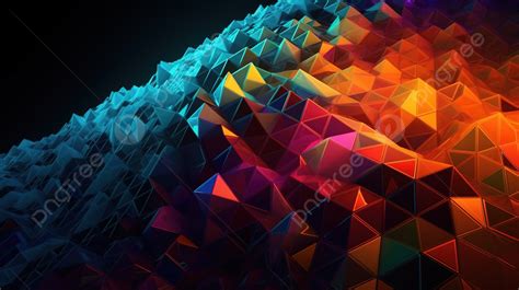 3d Rendered Triangle Abstract Background Render 3d Blocks Triangle