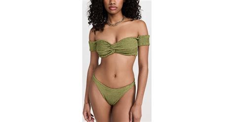 Hunza G Brigette Bikini Set In Green Lyst