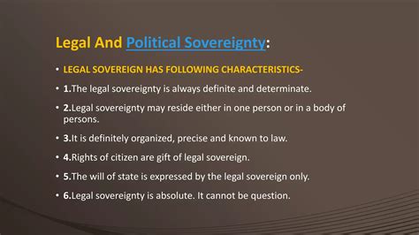 Theory Of Sovereignty John Austin Ppt