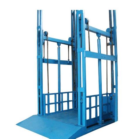 Hydraulic Wall Mounted Cargo Liftguide Rail Lift Platform China Easy