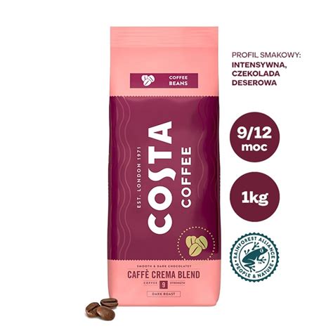 Costa Coffee Caff Crema Blend Kawa Ziarnista Palona Kg Zakupy