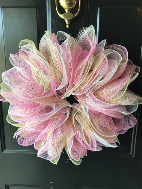 Medium Made To Order Wreath Ruffle Mesh Wreath Everyday Wreath Personalized Wreaths Pick