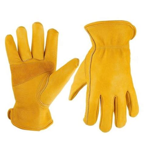 Double Palm Cowhide Leather Welding Gardening Gloves China Leather