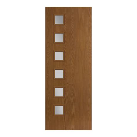 Blt L Belleville Oak Textured Square Lite Left Side Door