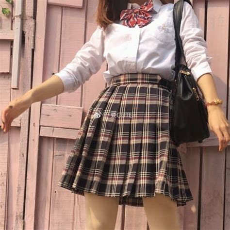 Japanese Schoolgirl Anime Plaid Pleated Mini Skirt Gem